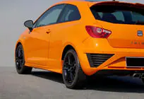 Seat Ibiza 2010–2017 Kylkihelmat DPT V-1 (Coupe, kiiltävä musta) kuva 2