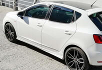 Seat Ibiza 2010–2017 Sivuhelmat DPT V-2 (kiiltävä musta) kuva 4
