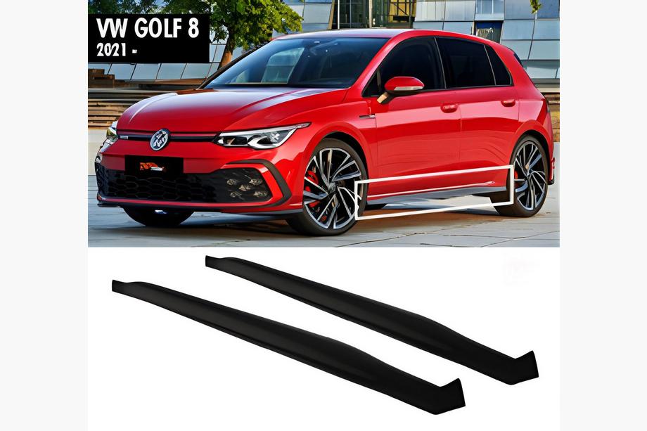 Volkswagen Golf 8 2019– Sivuhelmat DPT V-2 (kiiltävä musta) Image