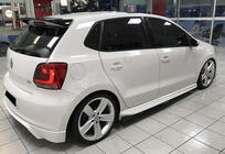 Volkswagen Polo 2010–2017 Sivuhelmat DPT V-1 (musta kiiltävä) kuva 2