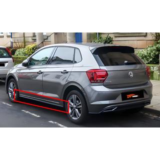 Sivuhelmat DPT V-2 (kiiltävä musta) Volkswagen Polo 2017–