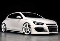 Volkswagen Scirocco 2008–2017 Sivuhelmat DPT V-2 (kiiltävä musta) kuva 1