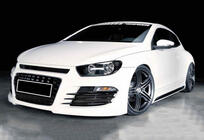 Volkswagen Scirocco 2008–2017 Sivuhelmat DPT V-2 (kiiltävä musta) kuva 2