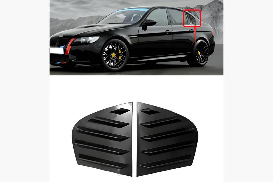 BMW 3-sarja E90/E91 2005–2011 Takalasien peitelistat DPT (kiiltävän musta, 2 kpl) Image