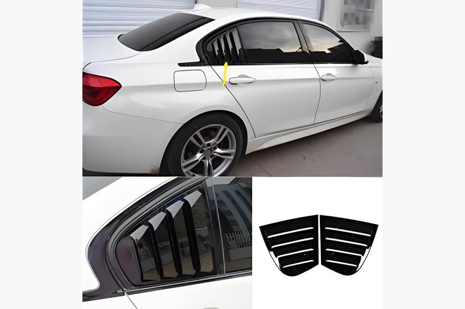 BMW 3-sarja F30/F31 2012–2019 Takalasien peitelistat DPT (kiiltävän musta, 2 kpl) Image