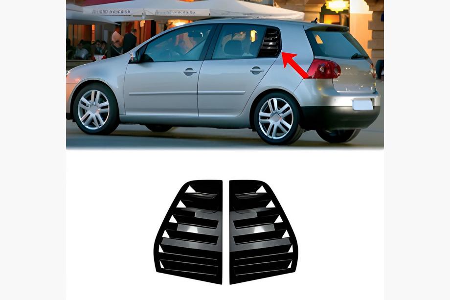 Volkswagen Golf 5 2003–2009 Takalasien peitelistat DPT (kiiltävän musta, 2 kpl) Image