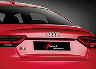 Audi A5 2007–2015 DPT V-2 takaspoileri (Coupe, kiiltävä musta) kuva 1