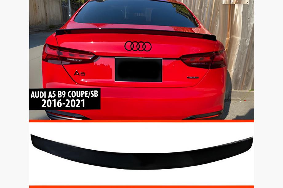 Audi A5 2016–2025 DPT V-2 spoileri (2016-2021, Coupe/Sedan, kiiltävänmusta) Image