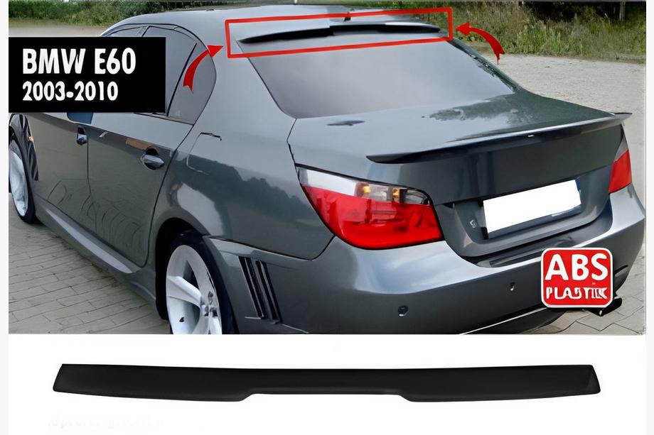 BMW 5-sarja E60/E61 2003–2010 Takaikkunan spoileri DPT V-3 (musta kiiltävä) Image