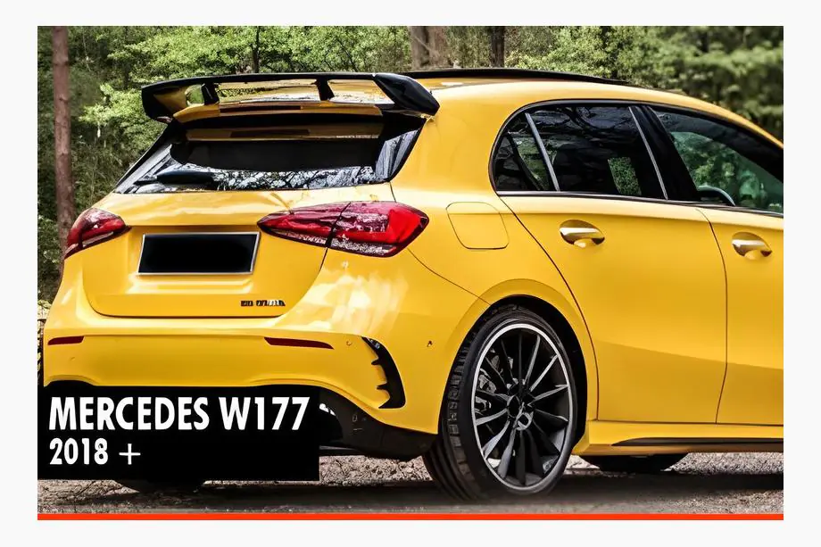 Mercedes A-class W177 2018– Spoileri DPT V-1 (kiiltävän musta) Image