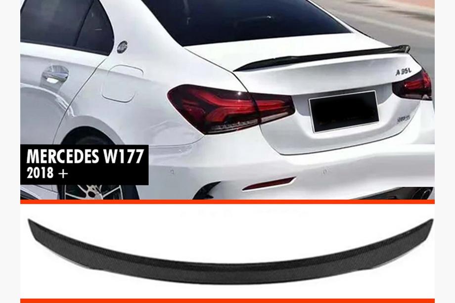 Mercedes A-class W177 2018– Spoileri DPT V-2 (SD, kiiltävä musta) Image