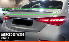 Mercedes C-sarja W206 2022– DPT-spoileri (kiiltomusta) kuva 1