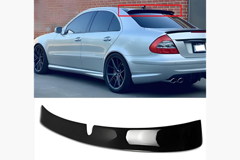 Mercedes E-class W211 2002–2009 Spoileri DPT (2002-2006, kiiltävä musta) Image