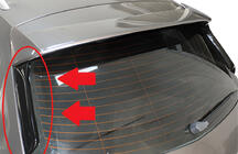 Seat Leon 2013–2020 Spoilerilippa Flap DPT (2 kpl, kiiltävän musta) kuva 1