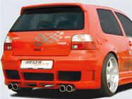 Volkswagen Golf 4 1997–2006 DPT V-2 spoileri (HB, kiiltävän musta) kuva 1