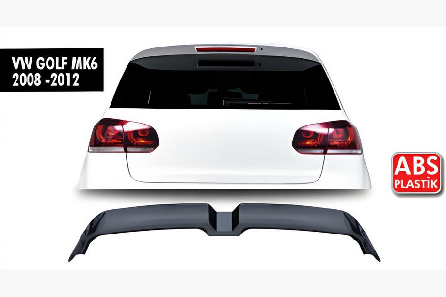 Volkswagen Golf 6 2008–2014 Spoileri DPT V-3 (HB, kiiltävä musta) Image