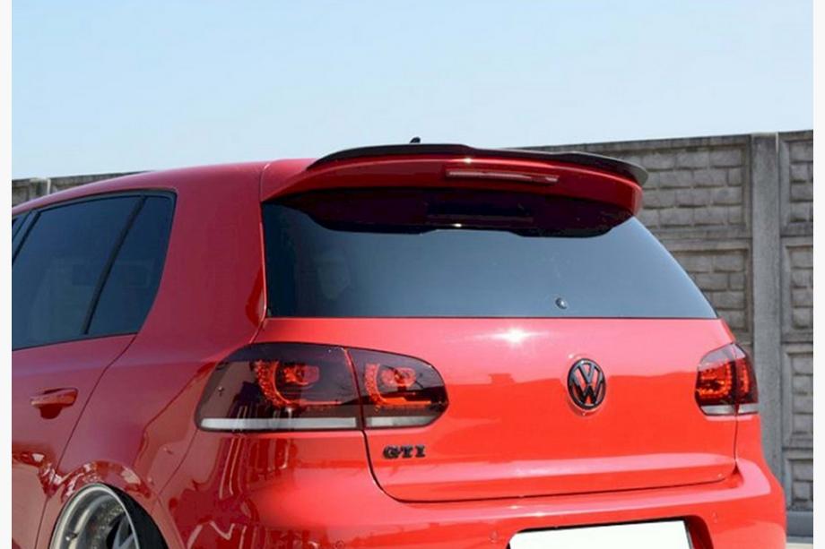 Volkswagen Golf 6 2008–2014 DPT V-4 spoileri (HB, kiiltävä musta) Image