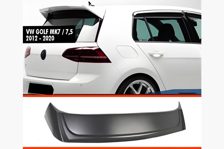 Volkswagen Golf 7/E-Golf 2012–2020 DPT V-6 spoileri (GTI / R HB, kiiltävä musta) Image
