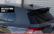 Volkswagen Golf 8 2019– DPT V-2 spoileri (HB, kiiltävän musta) kuva 1