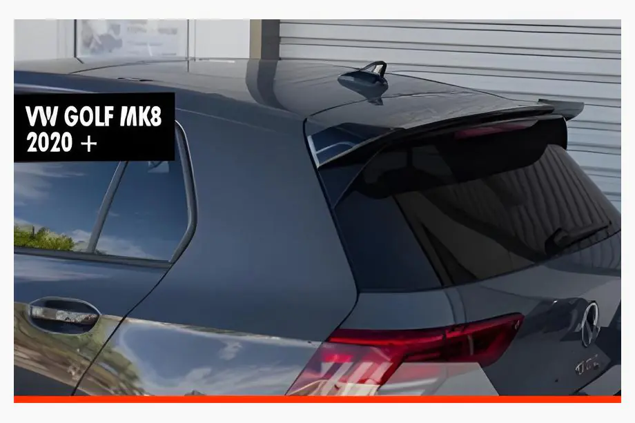 Volkswagen Golf 8 2019– DPT V-2 spoileri (HB, kiiltävän musta) Image