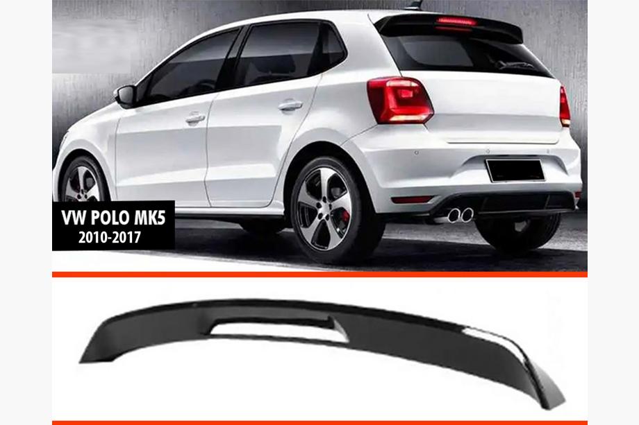 Volkswagen Polo 2010–2017 DPT V-2 spoileri (HB, kiiltävän musta) Image