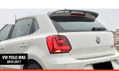 Volkswagen Polo 2010–2017 Takasiipi DPT V-5 (HB, kiiltävä musta) kuva 1