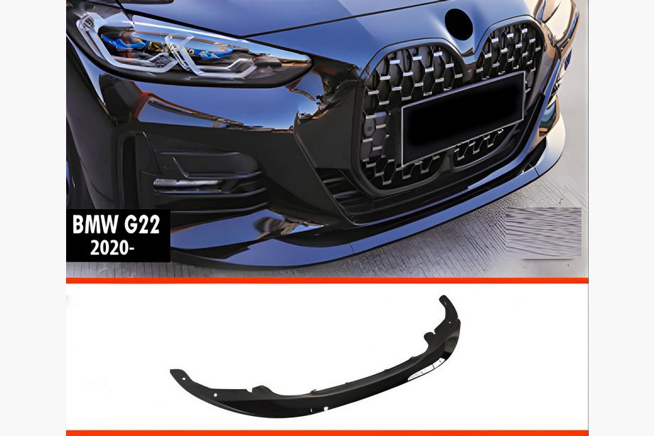 BMW 4-sarja G22/23/26 2020– Etupuskurin lip-spoileri DPT V-2 (G22/G23, kiiltomusta) Image
