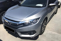 Honda Civic Sedan X 2016–2021 Etu FLAP-lipat DPT (kiiltomusta) kuva 1
