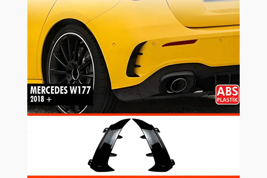 Mercedes A-class W177 2018– DPT takaspoilerin suojakuoret (kiiltävä musta) Image