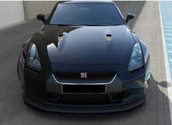 Nissan GT-R 2008–2025 DPT etupuskurin lip-spoileri (kiiltävä musta) kuva 3