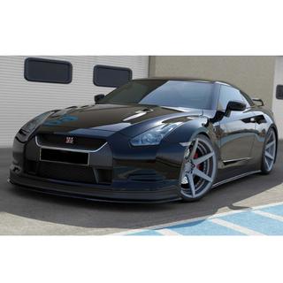 DPT etupuskurin lip-spoileri (kiiltävä musta) Nissan GT-R 2008–2025 kuva 4