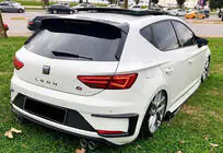 Seat Leon 2013–2020 Takapuskurin canardit DPT (2017-2020, 2 kpl, kiiltomusta) kuva 3