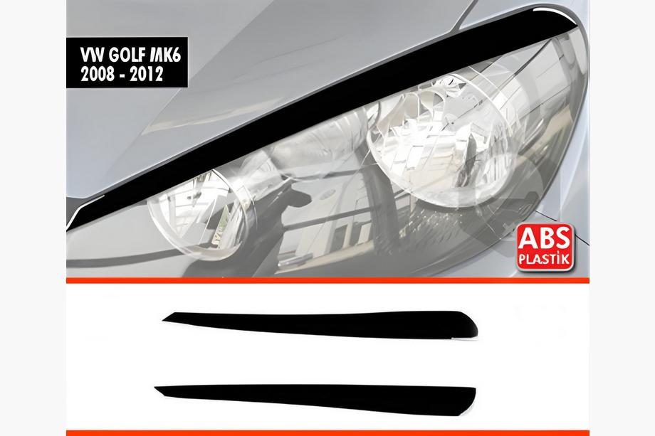 Volkswagen Golf 6 2008–2014 DPT ajovaloluomet (2 kpl, musta kiiltävä) Image