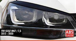 Volkswagen Golf 7/E-Golf 2012–2020 DPT ajovaloluomet (2 kpl, musta kiiltävä) kuva 1