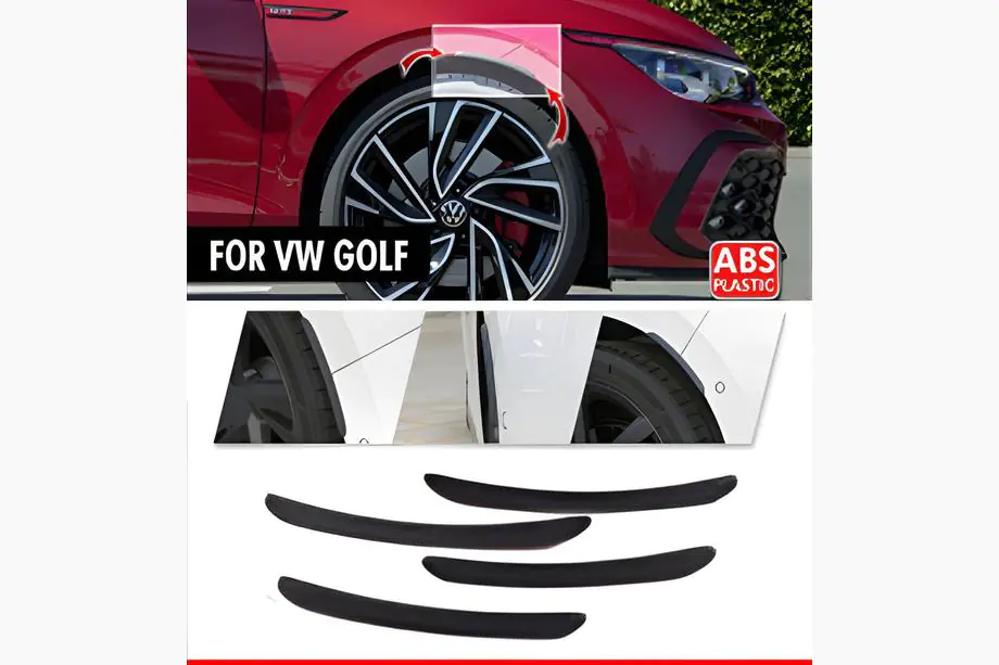 Volkswagen Golf 7/E-Golf 2012–2020 Lokasuojan kaarilistat DPT (4 kpl, mustat) Image
