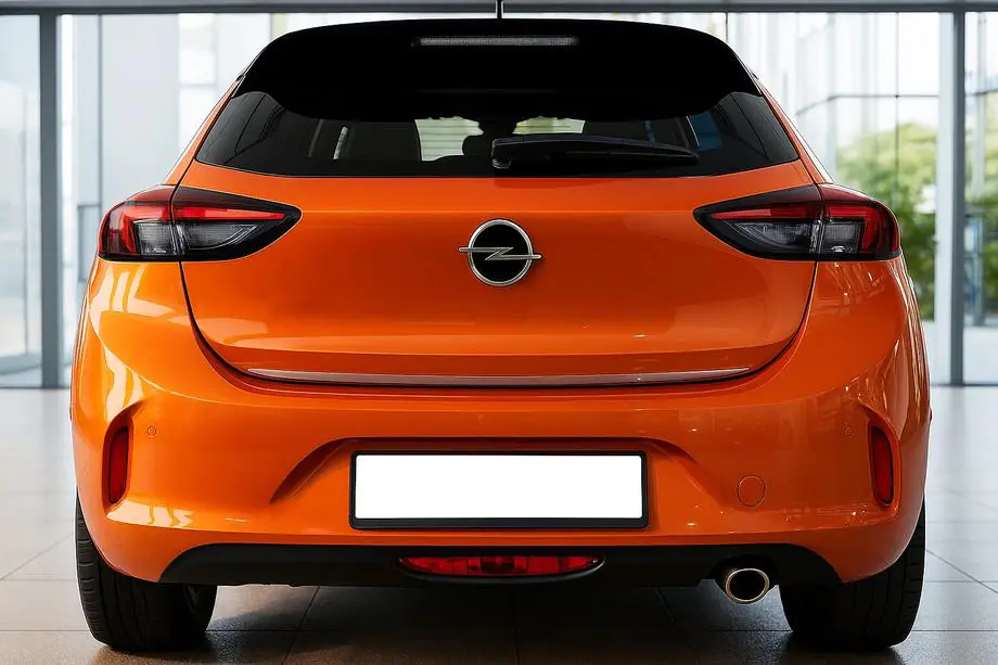 Opel Corsa F 2019– Takalukun reunalista (ruostumaton teräs) Kuva 1