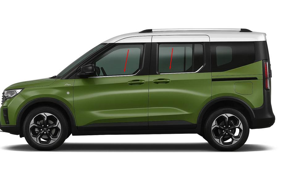Ford Courier 2023– Ikkunalistat Omsa Line (4 kpl, ruostumaton teräs) Image