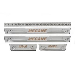 Kynnyslistat V-2 (4 kpl, ruostumaton teräs) Renault Megane I 1996–2004 kuva 1