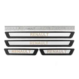 Universaalit kynnyslistat Renault V-3 -malliin (4 kpl, ruostumaton teräs)