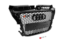 Audi A3 2003–2012 RS-style etusäleikkö (2008-2012, musta kromilla) kuva 3