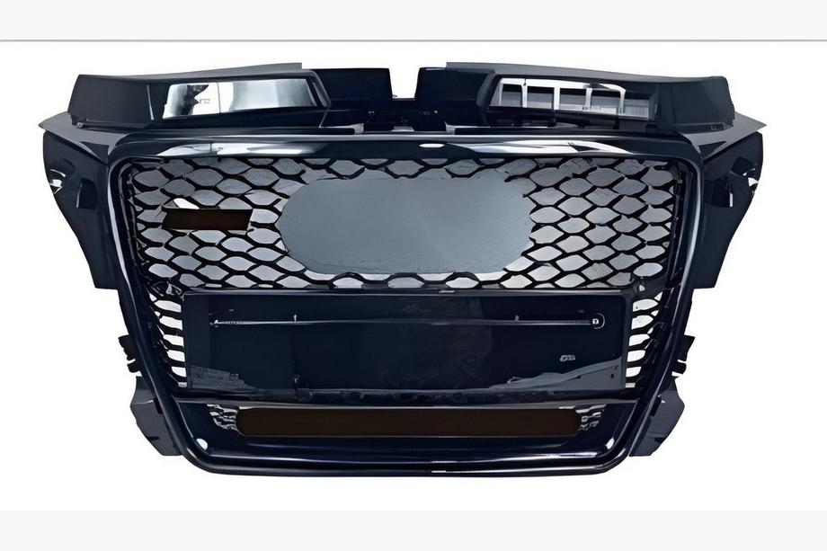 Audi A3 2003–2012 RS-tyylinen etusäleikkö V-2 (2008-2012, musta) Image