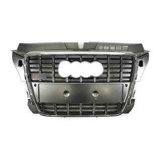 Etusäleikkö S-style (2008-2012, harmaa kromilistalla) Audi A3 2003–2012 kuva 1