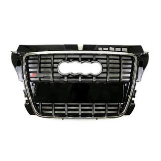 Etusäleikkö S-style (2008-2012, musta kromilla) Audi A3 2003–2012 kuva 1