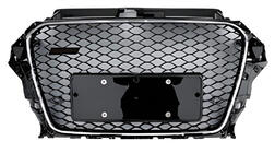 Audi A3 2012–2020 RS-tyylinen etusäleikkö (2012-2016, musta kromilla) kuva 1