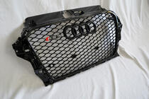 Audi A3 2012–2020 RS-tyylinen etusäleikkö (2012-2016, musta) kuva 4