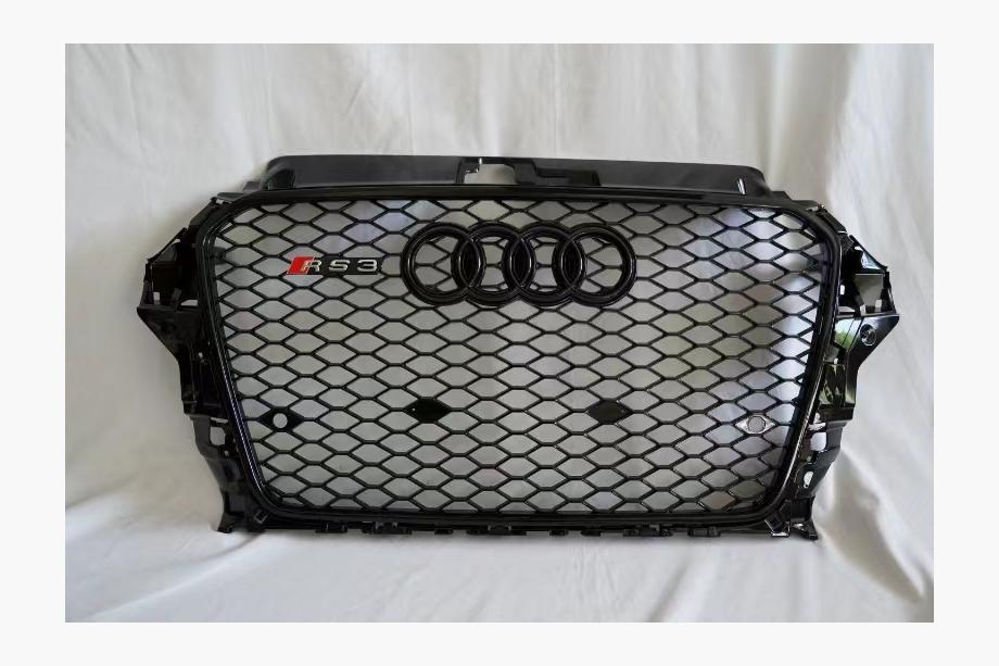 Audi A3 2012–2020 RS-tyylinen etusäleikkö (2012-2016, musta) Image