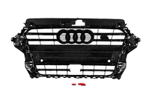 Audi A3 2012–2020 Etusäleikkö S-style (2012-2016, musta) kuva 4
