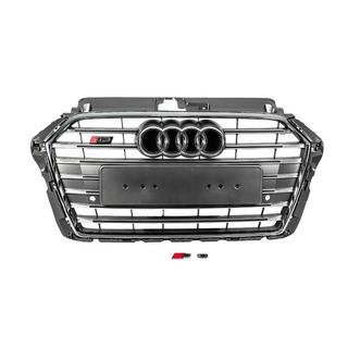 Etusäleikkö S-style (2016-2020, harmaa kromikoristein) Audi A3 2012–2020 kuva 1