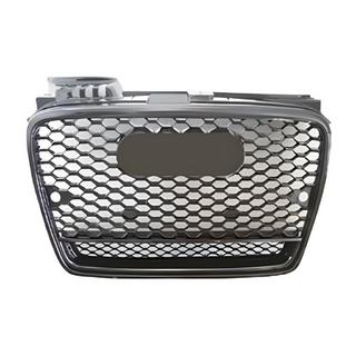 Etusäleikkö RS-style V-2 (musta kromilla) Audi A4 B7 2004–2008
