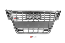 Audi A4 B8 2007–2015 RS-tyylinen etusäleikkö (2007-2011, harmaa kromilla) kuva 1